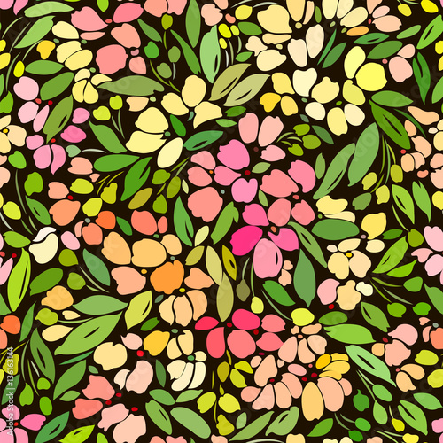 pattern with multicolor floral print 