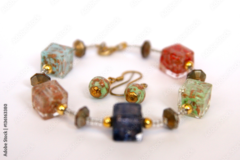 Bracelet earrings Murano glass Bracelet earrings Murano glass