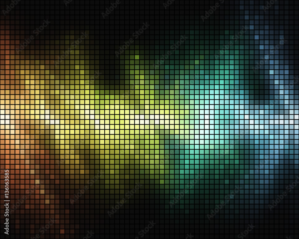 Abstract party light mosaic vector background.