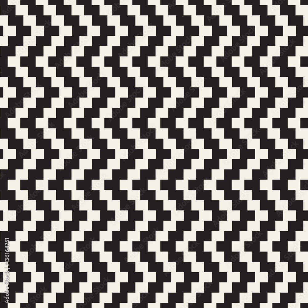 Halftone Edgy Lines Mosaic Endless Stylish Texture. Vector Seamless Black and White Pattern Halftone Edgy Lines Mosaic Endless Stylish Texture. Vector Seamless Black and White Pattern