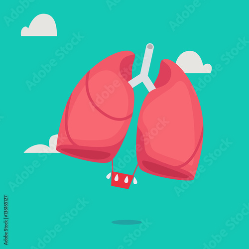 Lungs vector illustration