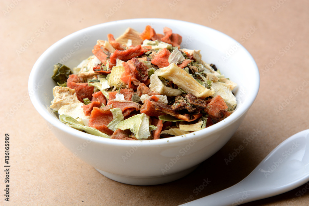 spicy fragrant mixture with mushrooms, vegetables and herbs spicy fragrant mixture with mushrooms, vegetables and herbs