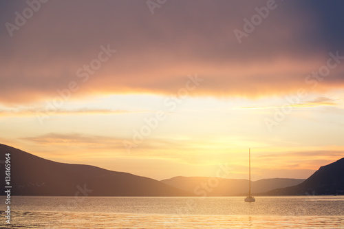 Sunset on the Adriatic Sea © YURII Seleznov