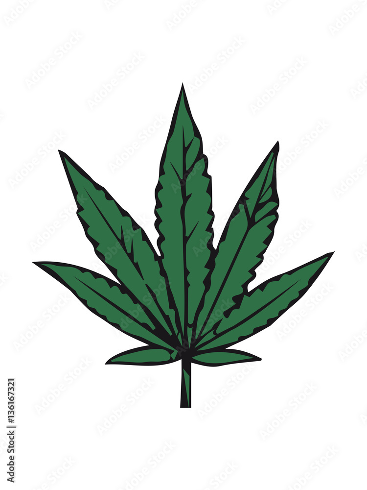 Kiffen marihuana leaf design