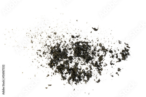 Burnt paper ash texture