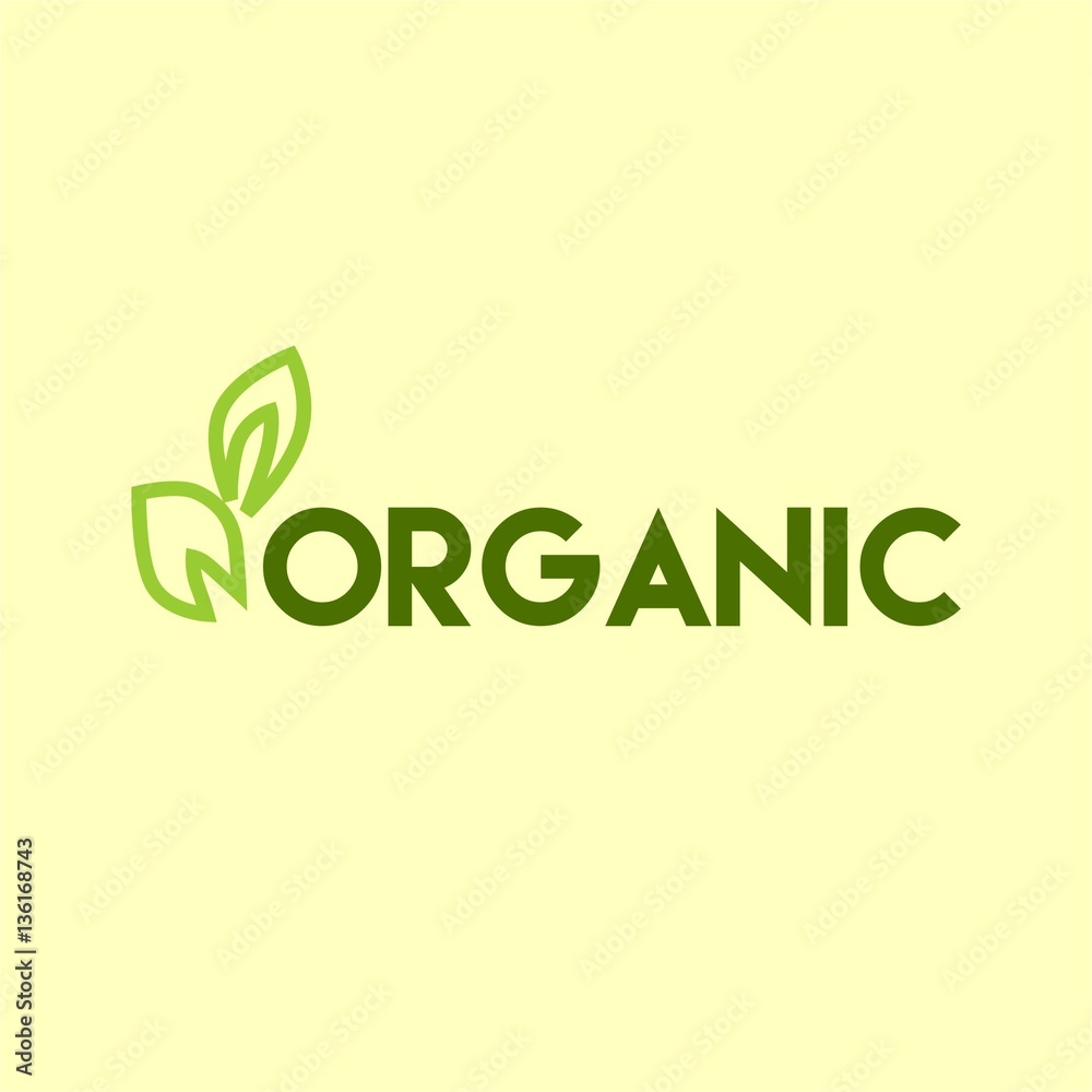Fototapeta premium organic logo