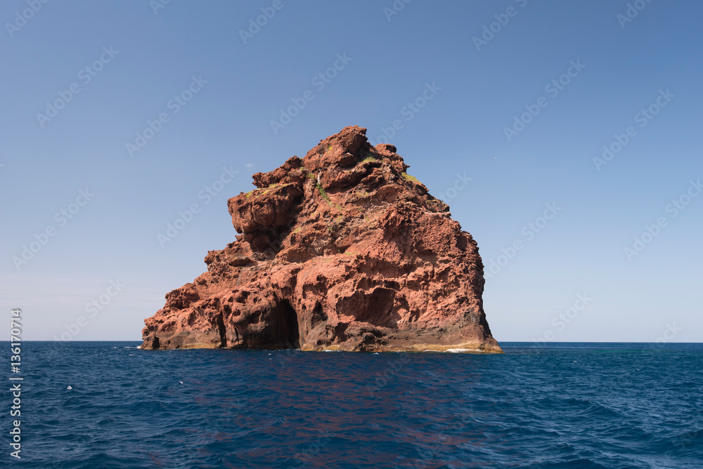 Rocky island of the natural park Scandola Rocky island of the natural park Scandola