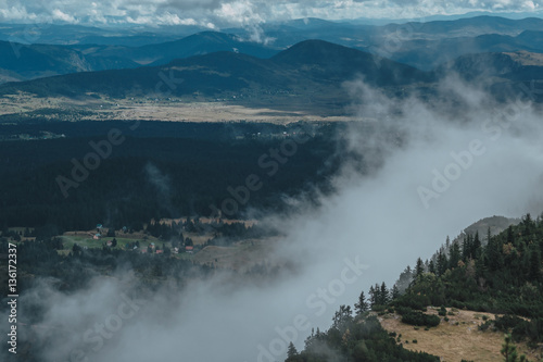 Montenegro, national park Durmitor, mountains and clouds © YURII Seleznov