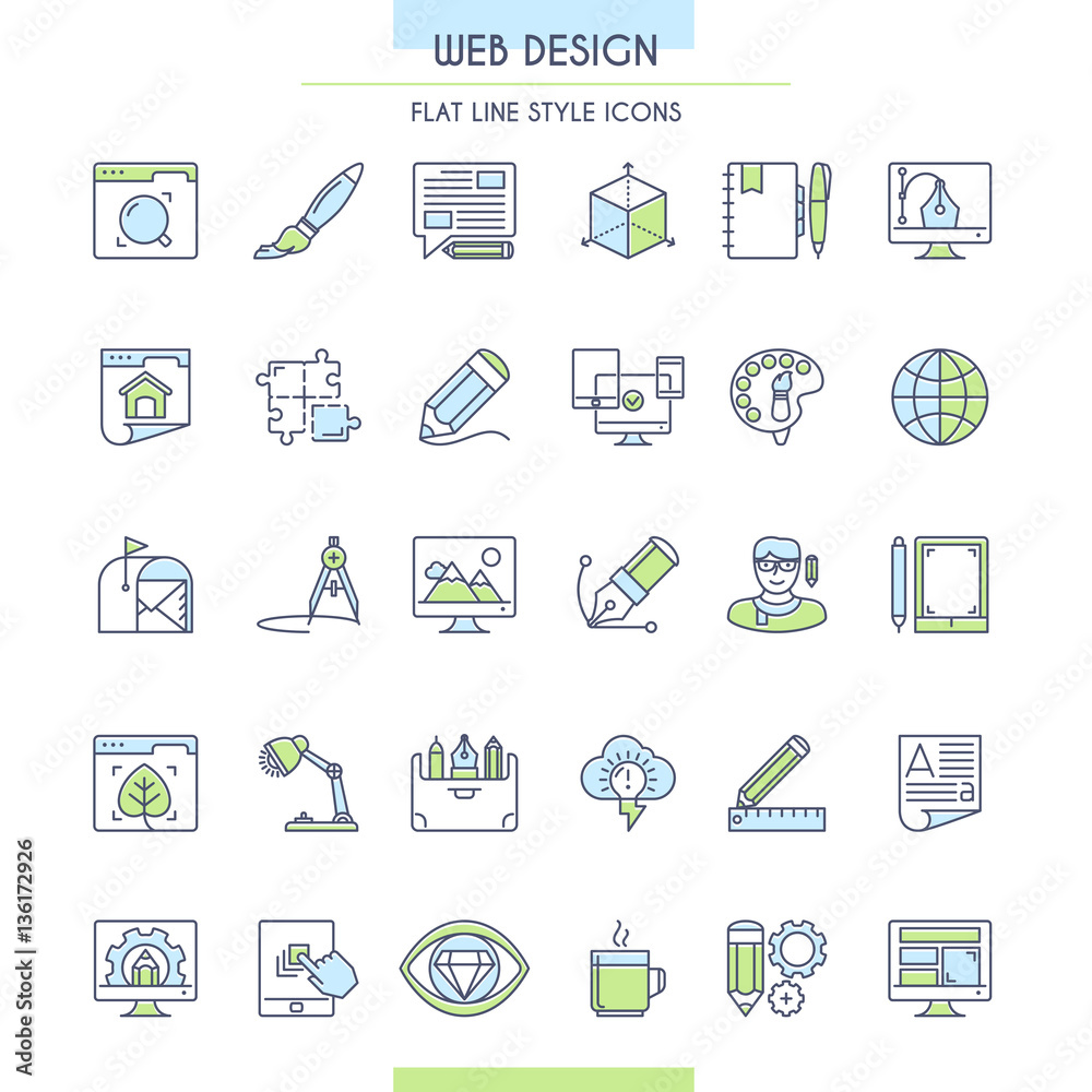 Website design icons Website design icons