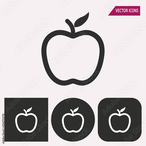 Apple - vector icon.
