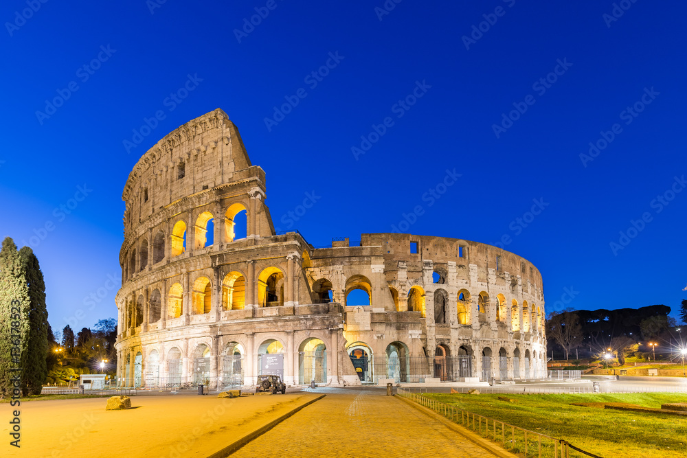 The Colosseum landmark in Rome, Italy.