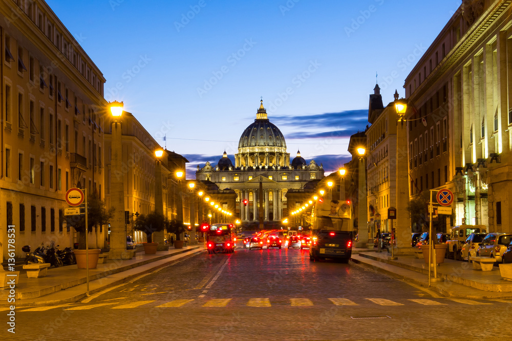 Fototapeta premium Vatican city state the famous place in Rome, Italy