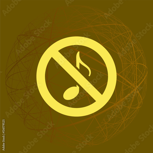 No music sign