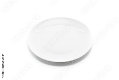 white plate on white