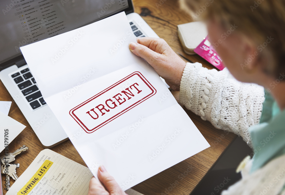 Urgent Notice Important Quick Serious Speed Concept Urgent Notice Important Quick Serious Speed Concept