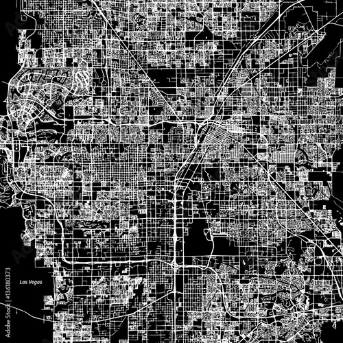 Las Vegas Vector Map photo