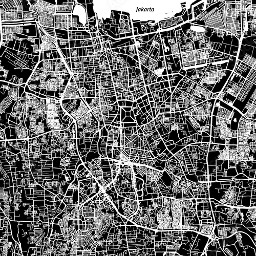 Jakarta Vector Map photo