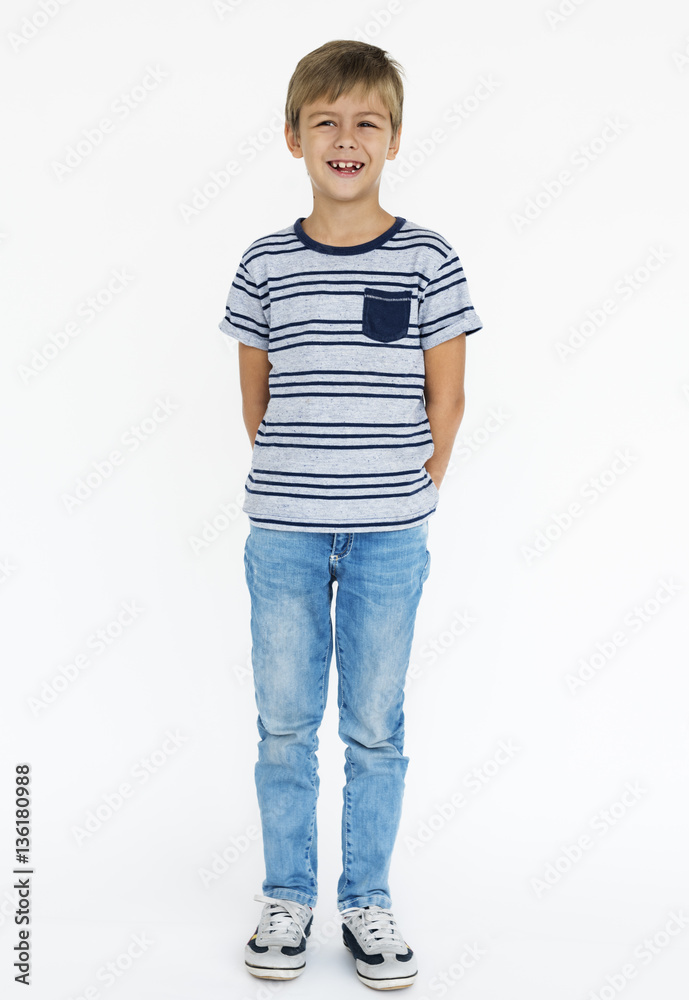 Boy Cheerful Studio Portrait Concept Boy Cheerful Studio Portrait Concept