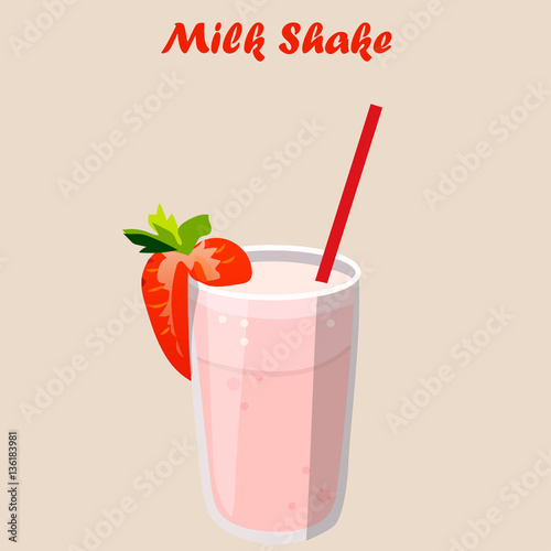 strawberry milk shake