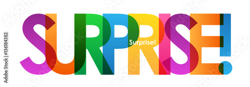 SURPRISE Colourful Vector Banner 
