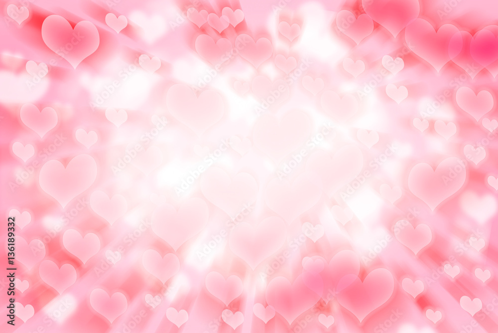 Soft White heart on pink background Soft White heart on pink background