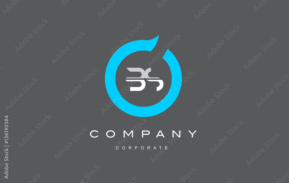 BS letter combination alphabet logo vector design
