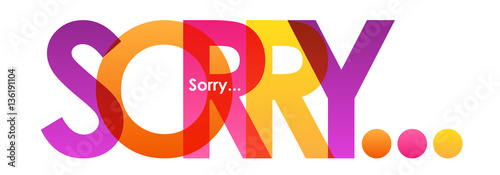 SORRY Vector Letters icon photo
