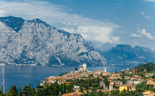 Scenic view of Malcesine on beautiful Garda lake, Italy © GVS
