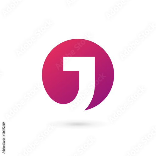 Letter J logo icon design template elements