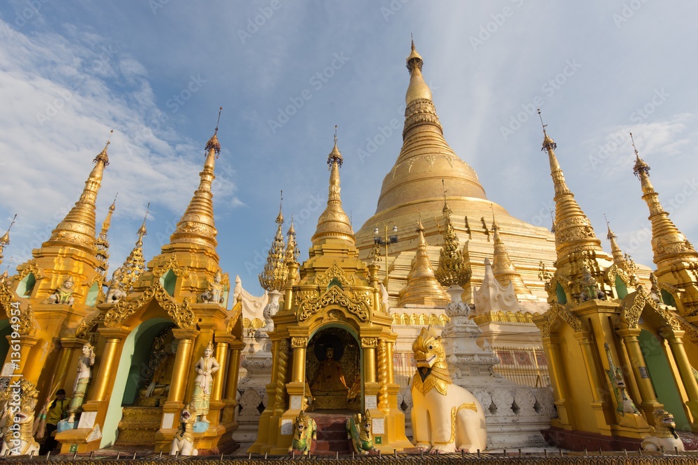 The Shwedagon Pagoda in Myanmar