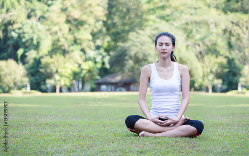 Yoga in the park