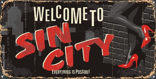 Photography City vintage poster vector