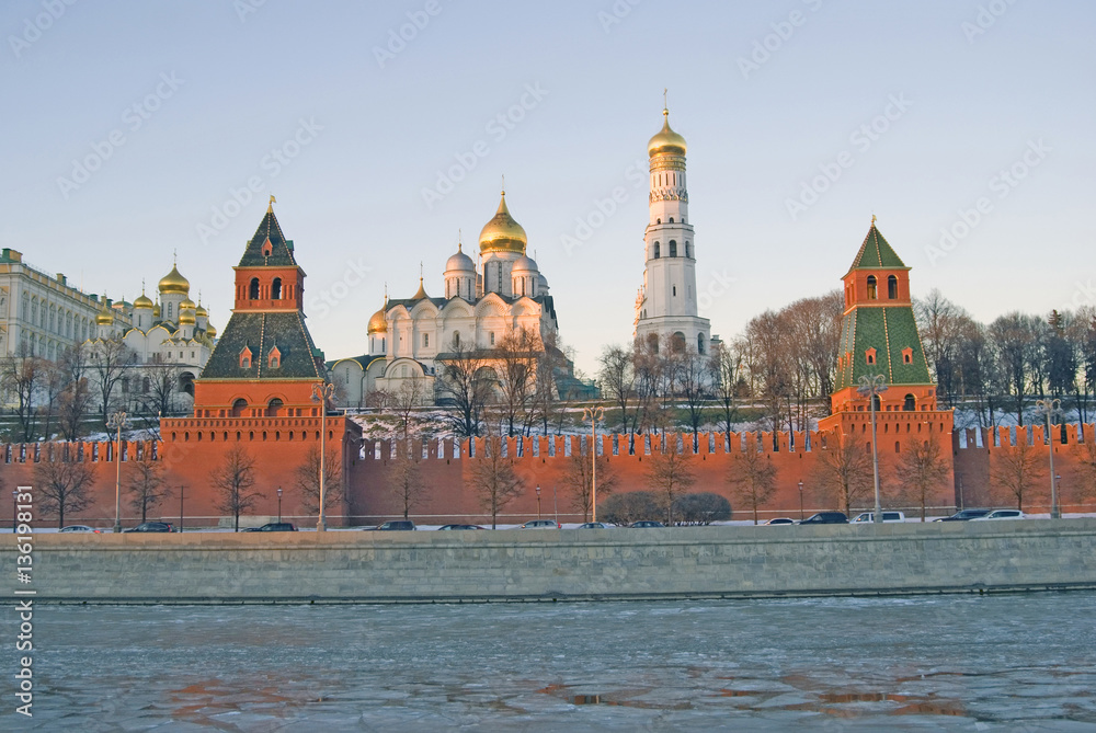Fototapeta premium Moscow Kremlin. Color photo.