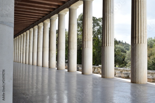 Colonnade in Agora, Athens
