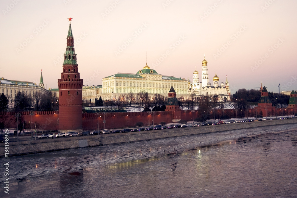 Moscow Kremlin. Color photo.