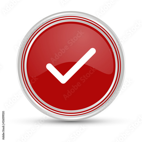 Roter Button - Geprüft - Abgehakt