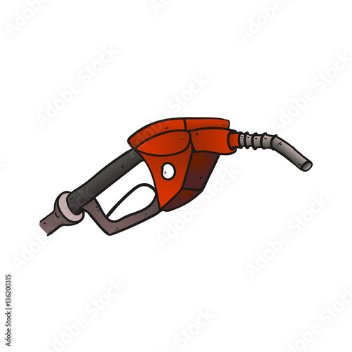 close up of a gas station icon