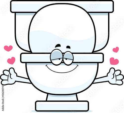Cartoon Toilet Hug
