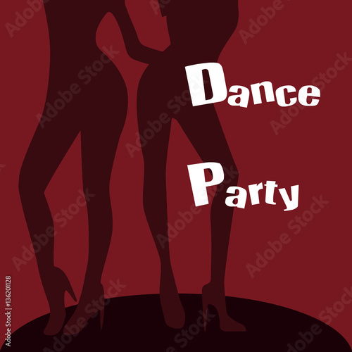 dance party lady sexy background abstract vector