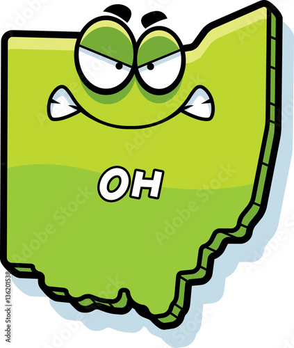 Cartoon Angry Ohio