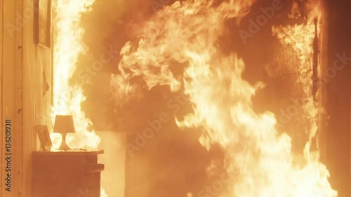 Firefighters at work