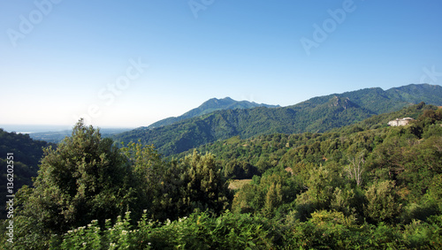 Panorama de Costa verde en Haute Corse