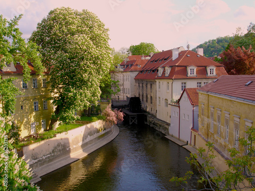Canvas Print Prague river
