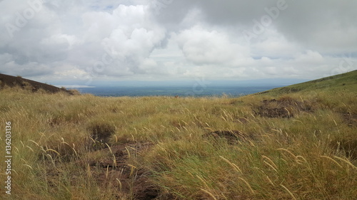 Landscape at the crater of the Masaya vulcano