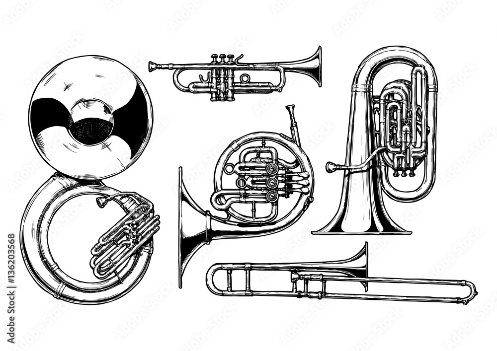 Fototapeta premium brass musical instrument