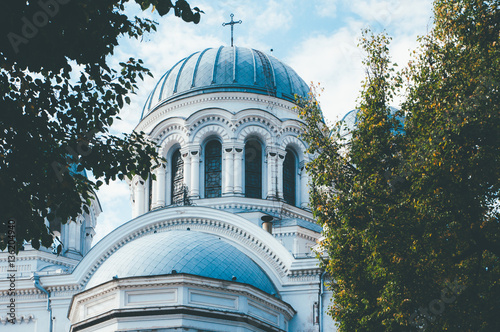 Details of the St. Michael Archangel Church, Kaunas, Lithuania. photo