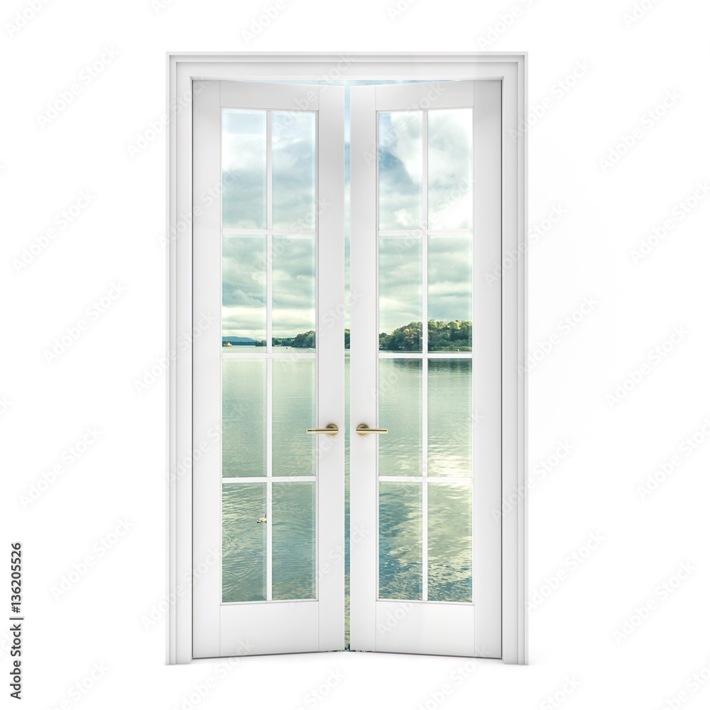 door with a view of the lake door with a view of the lake