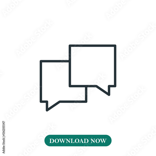 Chat icon vector