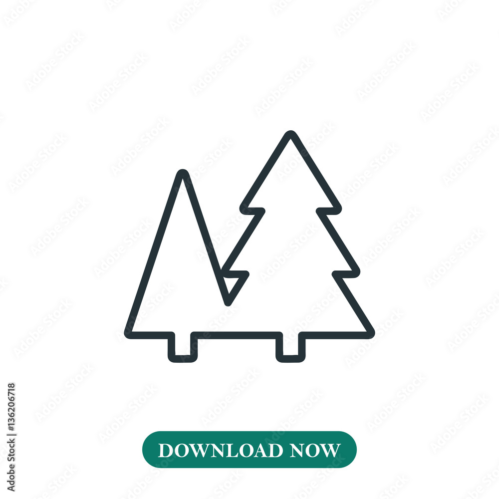 Forest icon vector Forest icon vector
