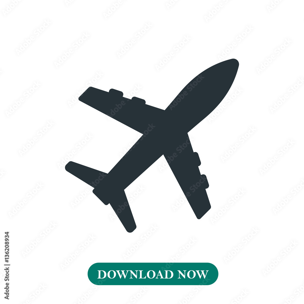 Obraz premium Plane icon vector